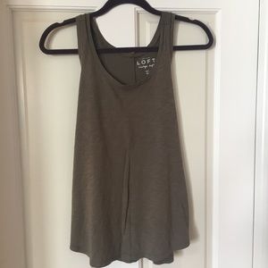 LOFT ✨ Vintage Soft Shimmer Racerback Tank Top